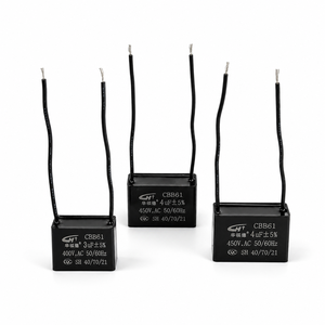 <span class=keywords><strong>Condensateur</strong></span> de démarrage de moteur CA série filaire HuaYouXing CBB61 0,47uF-<span class=keywords><strong>25uF</strong></span> 450V 50/60Hz, film polypropylène métallisé auto-réparant à faible ESR - Product Image 1