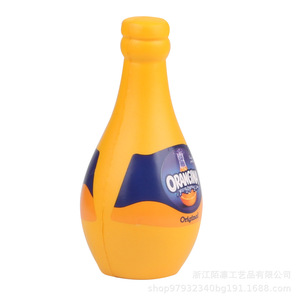 Juguete Antiestrés de Espuma de Poliuretano con Forma de Botella de Jugo de Naranja, Decoración de Escritorio, Regalo para Niños de 8 a 13 Años, Unisex - Product Image 1