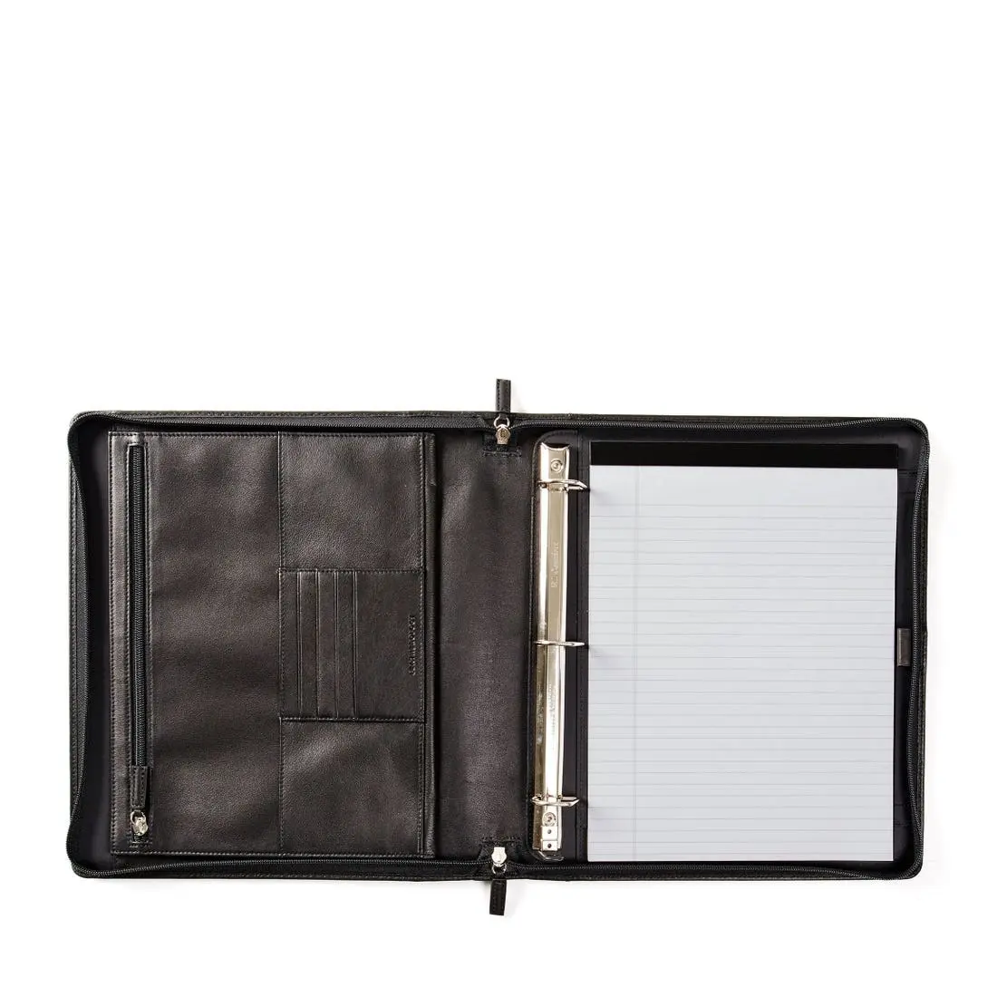 Borsa con cerniera di alta qualità cartella per file personalizzata cartella per ufficio portafoglio portafoglio in pelle pu padfolio all'ingrosso