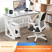 Bureau de Jeu Moderne Noir et Blanc Nouveau Design en Gros pour Bureau à Domicile Table d'Ordinateur Personnalisée