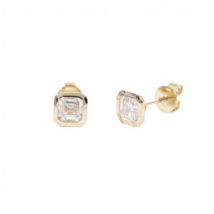 Gold Plated 925 <b>Silver</b> Stud <b>Earrings</b> for Women with <b>Long</b> Tassel Design Diamond Accents Fashion Papercranes Style - Product Image 2