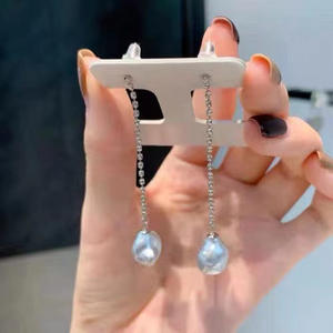 21542 Accesorios de Plata S925 para Perlas DIY, Cuentas Redondas de 8-12mm, Base Vacía para Joyería Dinámica de Plata, Pendientes 21542, Accesorios para Perlas DIY - Product Image 1