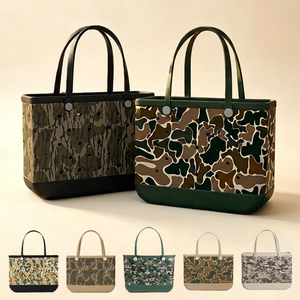 Bolsa de Playa de EVA a Cuadros de Gran Capacidad (1300g), Impermeable, con Estampado, Regalo Corporativo, con Obsequio - Product Image 1
