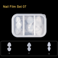 Kit de films réutilisables en silicone pour ongles, 3 formes, pour extension d'ongles, kit de formes pour polygel, outils d'art ongulaire, double forme, capsules de gel