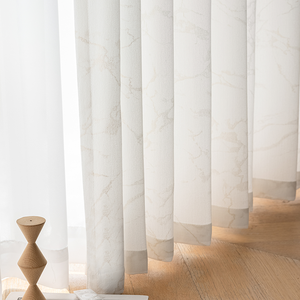 Vendita della fabbrica direttamente venature di marmo trasparente <span class=keywords><strong>tende</strong></span> di tulle bianche al metro - Product Image 4