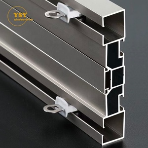 Binari in alluminio a doppia tenda <span class=keywords><strong>per</strong></span> impieghi gravosi montati a soffitto <span class=keywords><strong>per</strong></span> <span class=keywords><strong>tende</strong></span> di lusso da soggiorno - Product Image 2