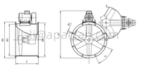 Ventilateurs ATEX pour atmosphères explosives, ventilateurs axiaux HPX/ATEX avec moteur externe, certification ATEX 2G ou 2D et Ex db