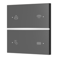 Villa de style luxe maison boutons sans fil Zigbee interrupteur intelligent panneau en plastique interrupteur d'éclairage mural standard ue avec commande vocale APP