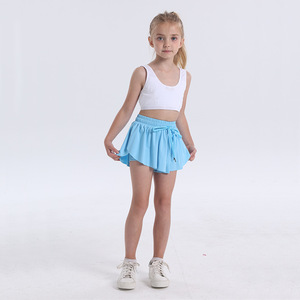 <span class=keywords><strong>Jupe</strong></span>-short de tennis Maman et moi, <span class=keywords><strong>jupe</strong></span> de course pour femme avec short intégré et poches, respirante, taille haute, pour le golf et le fitness, pour fille - Product Image 5