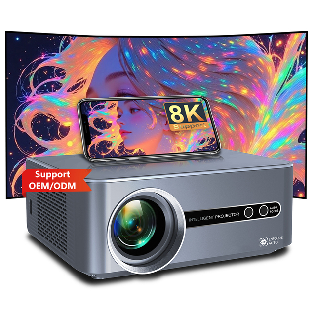 AOKANG Wireless Support 8K Projector Auto Keystone Projector for Home Cinema Interactive Games Portable Video Projectors 1080p