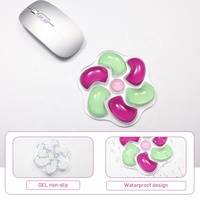 Tapis de souris pour clavier de forme moulin à vent, dessin animé, PC, cristal vert pâle, repose-poignet transparent, tapis de souris pour jeux, tapis de souris pour la maison et le bureau