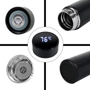 Termo de Acero Inoxidable de 500 ml con Pantalla LED de Temperatura, Botella de Agua Inteligente para Camping, Ecológica, con Aislamiento Térmico de 24 Horas - Product Image 4