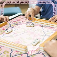 Tapis de Mahjong américain en caoutchouc antidérapant et insonorisant, housse de table de jeu multi-usages pour Mahjong, cartes et jeux de tuiles