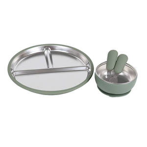 أدوات مائدة للأطفال من الفولاذ المقاوم للصدأ خالية من بيسفاط بيسفاط مع وعاء تغذية للأطفال - Product Image 6