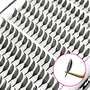Ciglia Finte a Ventaglio Anime Spike Lash, Ciglia a Ciuffetti, Ciglia a Ventaglio Pre-assemblate, Ciglia Finte All'ingrosso, Curvatura J <span class=keywords><strong>B</strong></span> C CC D - Product Image 5
