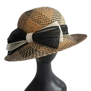 Vendita calda donne matrimonio e chiesa cappelli Fascinator Kentucky <span class=keywords><strong>Derby</strong></span> ispirato al materiale Sinamay all'ingrosso nuziale Tea Party signore - Product Image 5