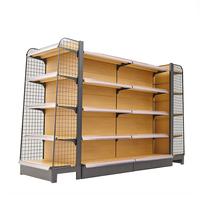 Étagères murales en bois pour magasin, nouvelle conception, équipement de supermarché, aménagement de boutique, vente directe d'usine JM