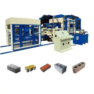 Fast Speed Large Pressure Automatic Hydraulic Concrete Block Making Machine QT10-15 Terrazzo Tile Press Machines