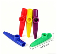 Kazoo Plastik Warna-warni Grosir, Alat Musik Kazoo ABS Tahan Lama untuk Anak-anak Pemula Pendidikan Musik & Terapi Wicara
