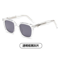 Lunettes de soleil tendance style urbain européen et américain, monture carrée UV400, durables, à monture complète, unisexe, modèle influenceur d'usine