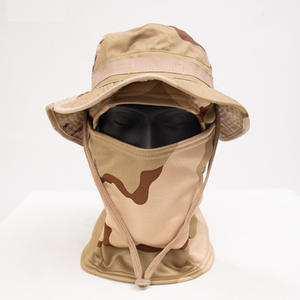Venta al por mayor Boonie sombrero de pesca al aire libre senderismo Camping pesca máscara de esquí pasamontañas con Safari sombreros hombres - Product Image 2