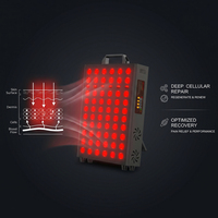 Panneau de luminothérapie rouge à double puce LED infrarouge avec contrôle par minuterie 630nm 850nm Photon Lumière Rouge pour la maison