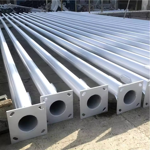 Poteaux d'éclairage public galvanisés de 4m, 5m, 6m, 8m, 10m, 12m, 15m en gros, poteaux solaires pour éclairage public à vendre - Product Image 4