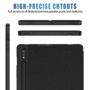 Étui pour Samsung Galaxy <span class=keywords><strong>Tab</strong></span> S7 Plus S7 FE 12,4 pouces avec support pliable multi-fonctions et porte-stylet pour Galaxy <span class=keywords><strong>Tab</strong></span> <span class=keywords><strong>S8</strong></span> Plus <span class=keywords><strong>S8</strong></span>+ - Product Image 5