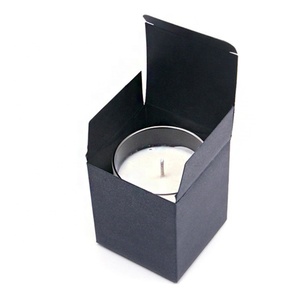 Hot Sale Recycled Black Matt Cardboard High Quality Paper Gift Candle Packaging Box