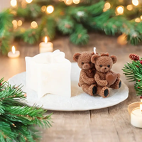 Mehrere DIY Duftende Bären-Kerzenformen Backformen für Kuchendekoration Handgemachte Seifen- und Fondantformen