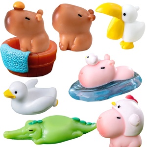 Figuras de Resina de Capibara, Miniaturas de Animales, Adornos para Decoración de Paisajes, Accesorios para Manualidades - Product Image 1