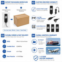 Contrôleur portable à double moteur à 4 boutons, conception ergonomique de semelle de chaussure, modèle en plastique ALWSK-07
