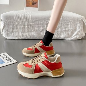 New Spring Versatile Leisure Thick Bottom Small Waist High-end Running Walking <strong>Shoes</strong> With Rubber Outsole - Product Image 2