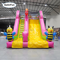 Toboggan commercial personnalisé pour les abeilles, toboggan gonflable pour pingouin et piscine, adapté aux adultes et aux enfants