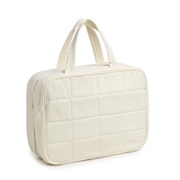 Sac moelleux résistant à l'eau avec fermeture éclair pour bijoux et maquillage, pochette de rangement suspendue, organiseur de voyage