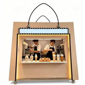 Carro de Comida Móvil con Cocina Integrada y Buffet de Autoservicio - Product Image 1