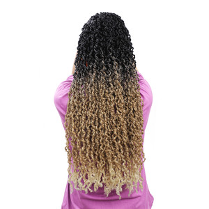 Majesty Twist-extensiones de cabello trenzado sintético, trenzas de pelo rizado senegalés <span class=keywords><strong>passion</strong></span> twist Crochet - Product Image 2