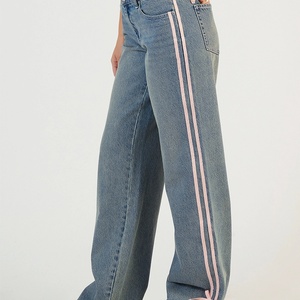 Jeans amples personnalisés pour femmes, style Y2K hip-hop, effet usé, coupe décontractée - Product Image 3