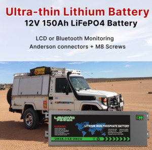 Slim Line 12V Lithium Battery Prismatic 60Ah to 300Ah Solar Storage Lithium Battery for 4WD 4X4 Off Car - Product Image 6
