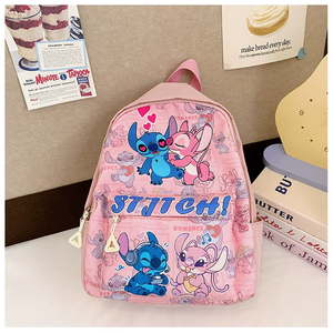 Ba lô đi học trẻ em Stitch Angel hoạt hình dễ thương, nhẹ, chống thấm nước, dung tích lớn, chất liệu nylon - Product Image 6