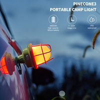 Lanterne de camping LED rechargeable, magnétique, vintage, rétro, à suspendre, lampe de tente étanche, avec crochet USB, pour la randonnée en plein air, lampe d'urgence