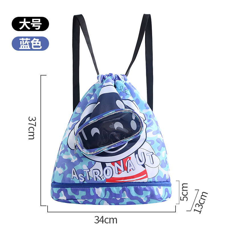 Astronauta Grande Azul Marino