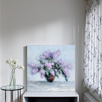 Tableaux Muraux en Toile Style Moderne, Fleurs et Paysages, Décoration Intérieure Populaire avec Socle, Art de Nature Morte