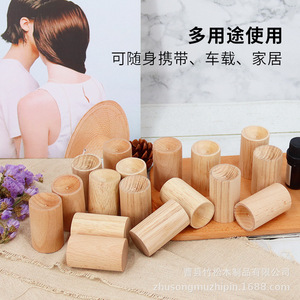 เครื่องกระจายกลิ่นน้ำมันหอมระเหยแบบพกพา ทำจากไม้บีช รูปทรงกระบอก สำหรับใช้ในบ้าน กลิ่นหอมยาวนาน ไม่ใช้ไฟ - Product Image 3