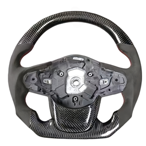 Volante Deportivo Personalizado de Alcántara y Fibra de Carbono Forjada para <span class=keywords><strong>Toyota</strong></span> <span class=keywords><strong>GR</strong></span> Supra A90 - Product Image 1