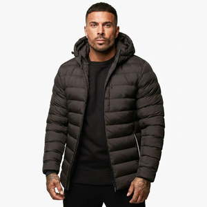 Dernier style Veste matelassée en toile à col montant pour homme sur mesure Nouvelle arrivée Haute qualité Longueur standard pour homme - Product Image 1