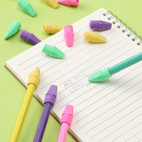 Bview Art Remplacement Coloré Crayon Gommes Toppers Crayon Cap Pour Crayon