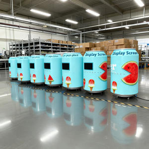 จอ LED รูปทรงกระป๋องเครื่องดื่มแบบโค้ง 360 องศา ติดตั้งบนล้อเลื่อนได้ สำหรับแสดงผลแบบไร้รอยต่อ - Product Image 2