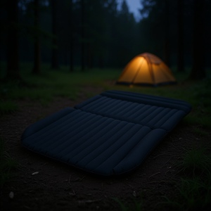 Materassino Gonfiabile Portatile per Campeggio e Viaggi, Design Contemporaneo in Poliestere Nero D0100HPYGYY - Product Image 2