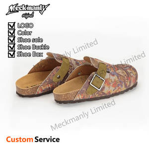 Custom Men's Cowhide Casual <b>Shoes</b> Retro <b>Soft</b> Sole Mule <b>Shoes</b> Thick Heel Clogs <b>Shoes</b> Assorted Fashion - Product Image 3